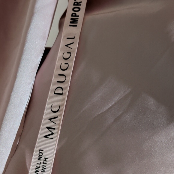 Mac Duggal Raspberry Satin Gown - Picture 2 of 9